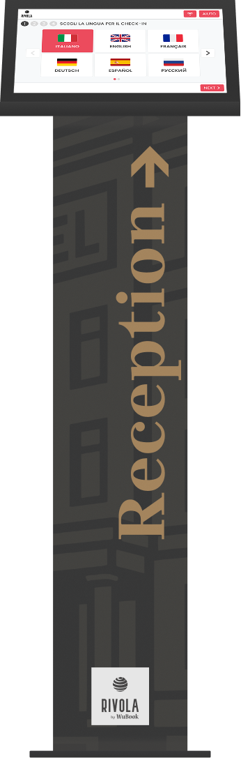 Totem Rivola App con grafica Classy