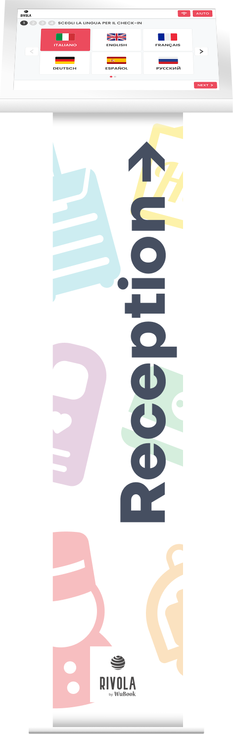 Totem Rivola App con grafica Fancy