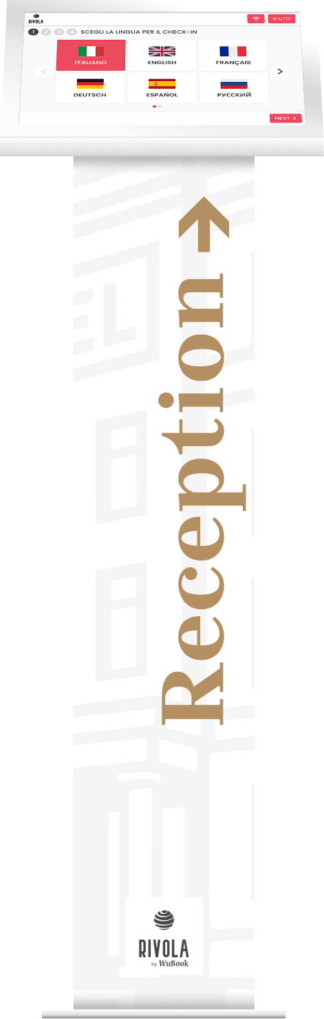 Totem Rivola App con grafica Elegant