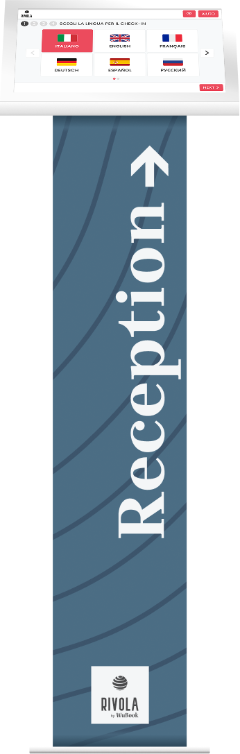 Totem Rivola App, grafica Classy Ocean