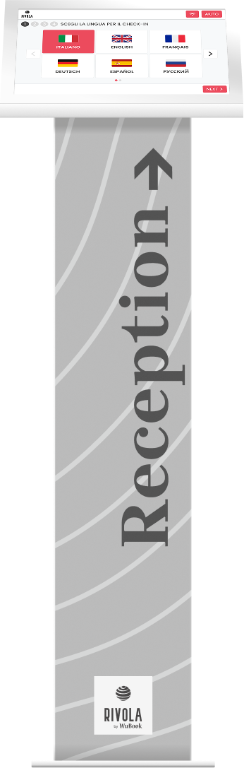 Totem Rivola App, grafica Classy Ash