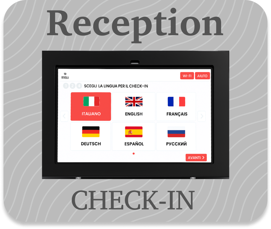 Pannello a muro Rivola App, grafica Classy Ash