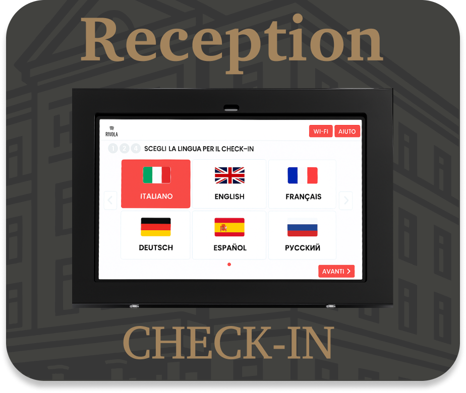 Pannello a muro Rivola App, grafica Elegant Coal