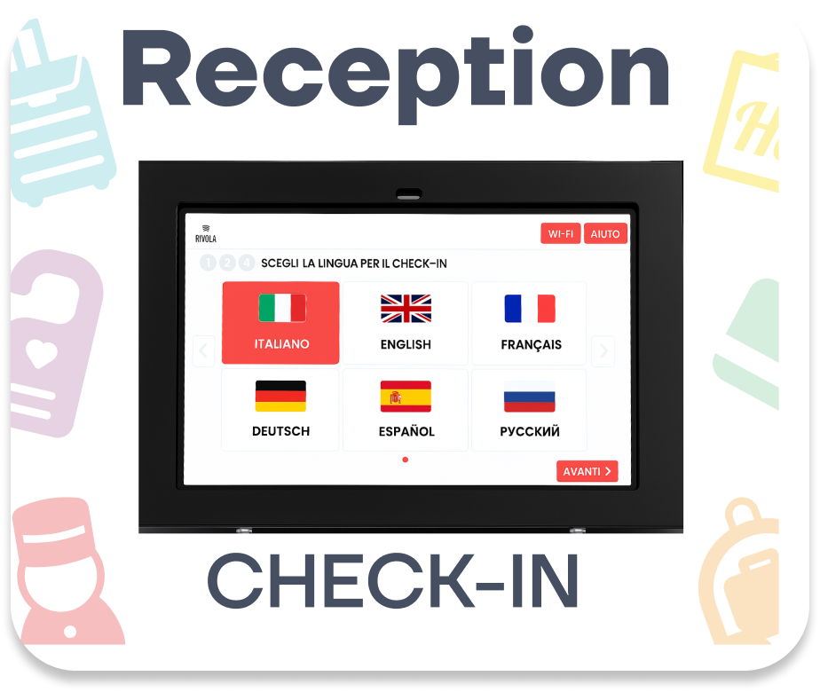 Pannello a muro Rivola App, grafica Fancy Bianco